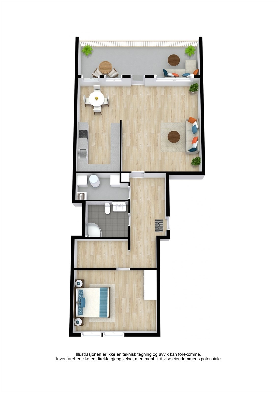 Valhallveien 5a - 3D - Letterhead Galleribilde