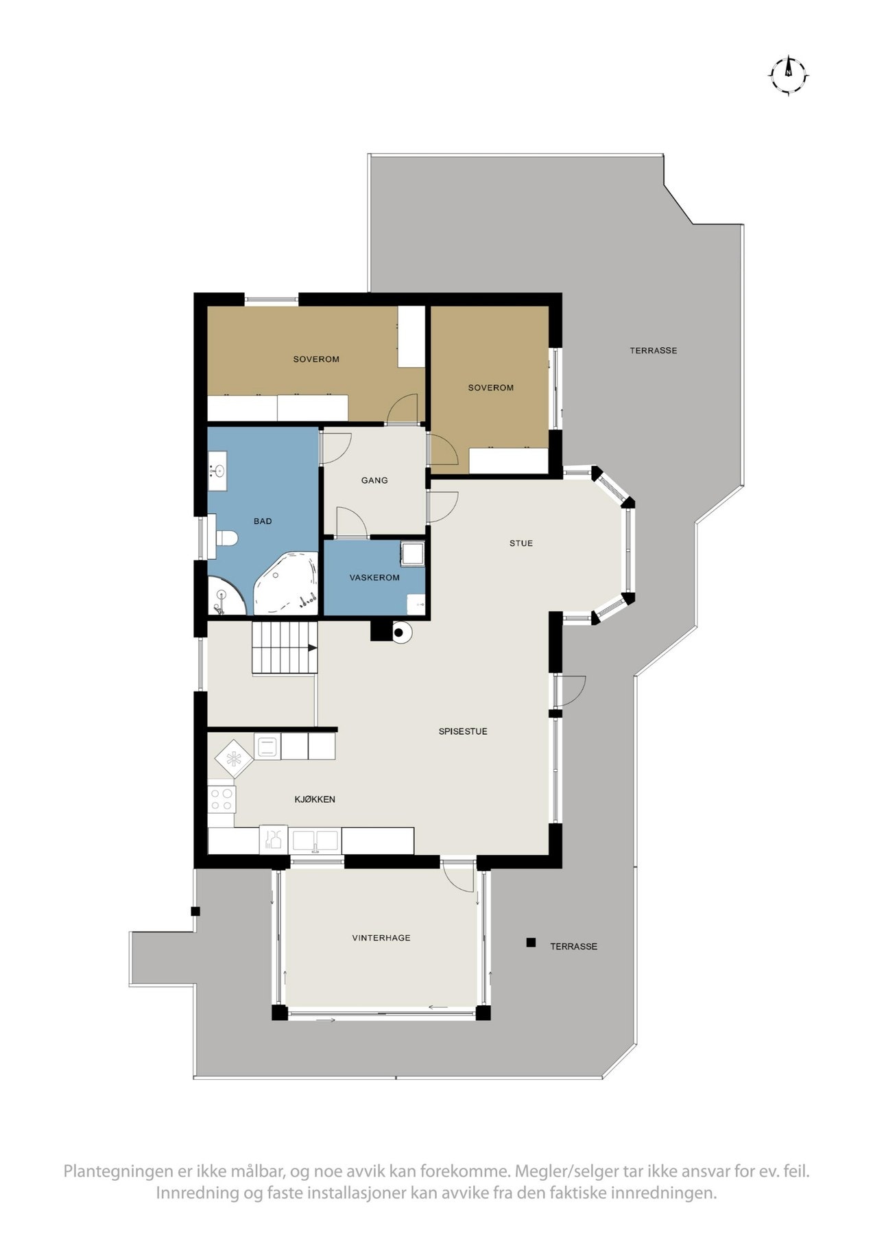 Plantegning hovedetasjen Galleribilde