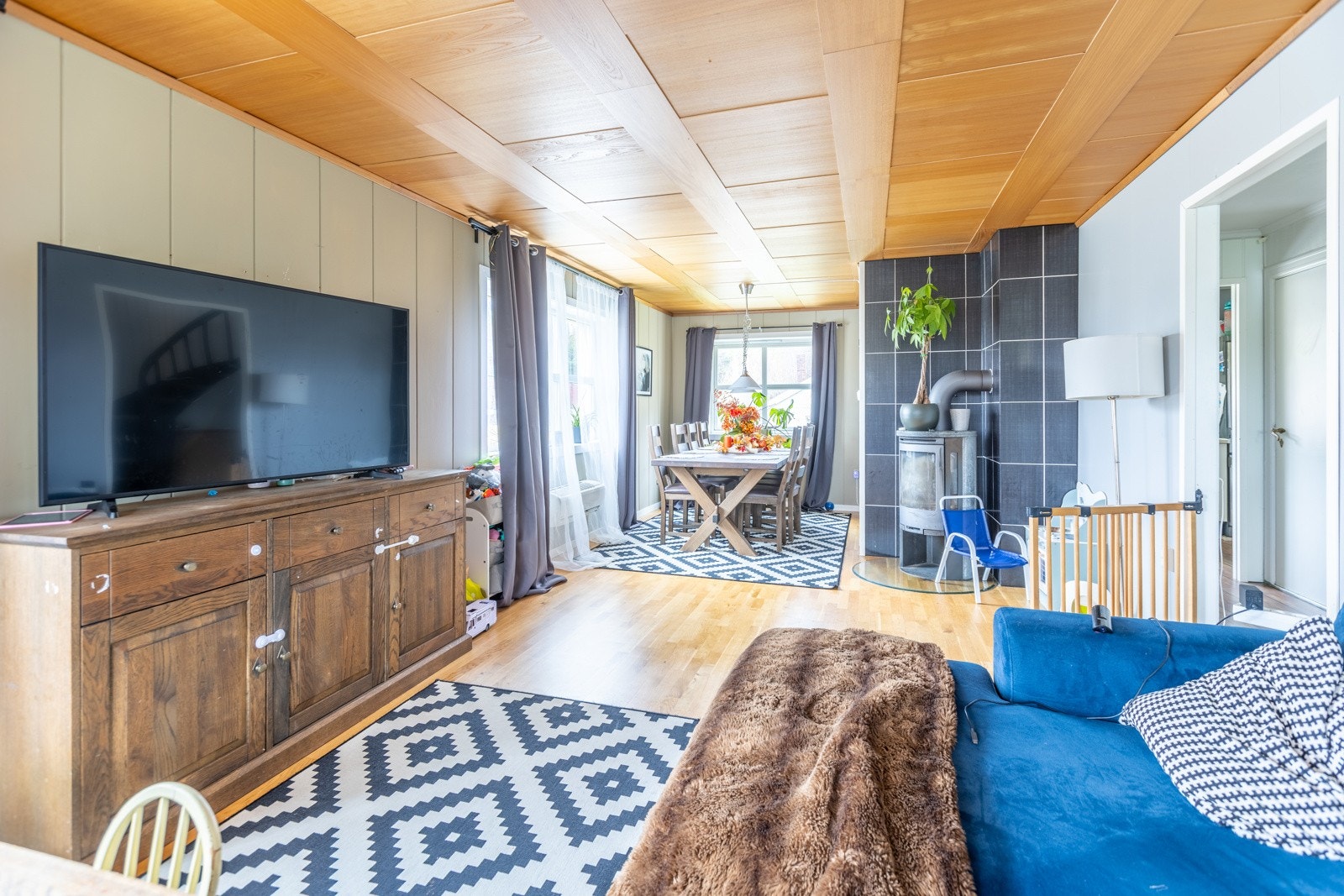 Stue i eneboligen, med varmepumpe Galleribilde