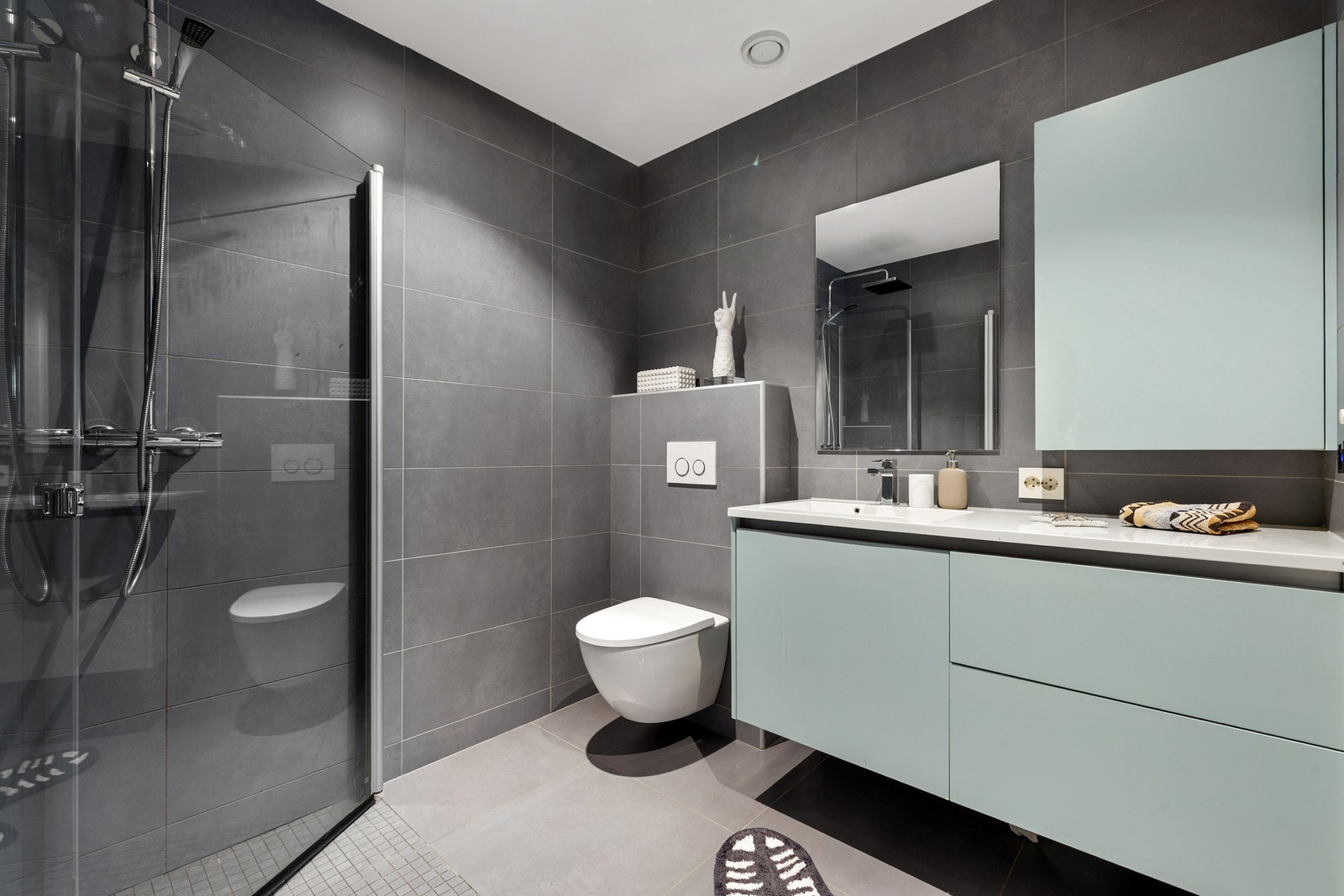 Bad på 4,7 kvm med gulvvarme. Galleribilde