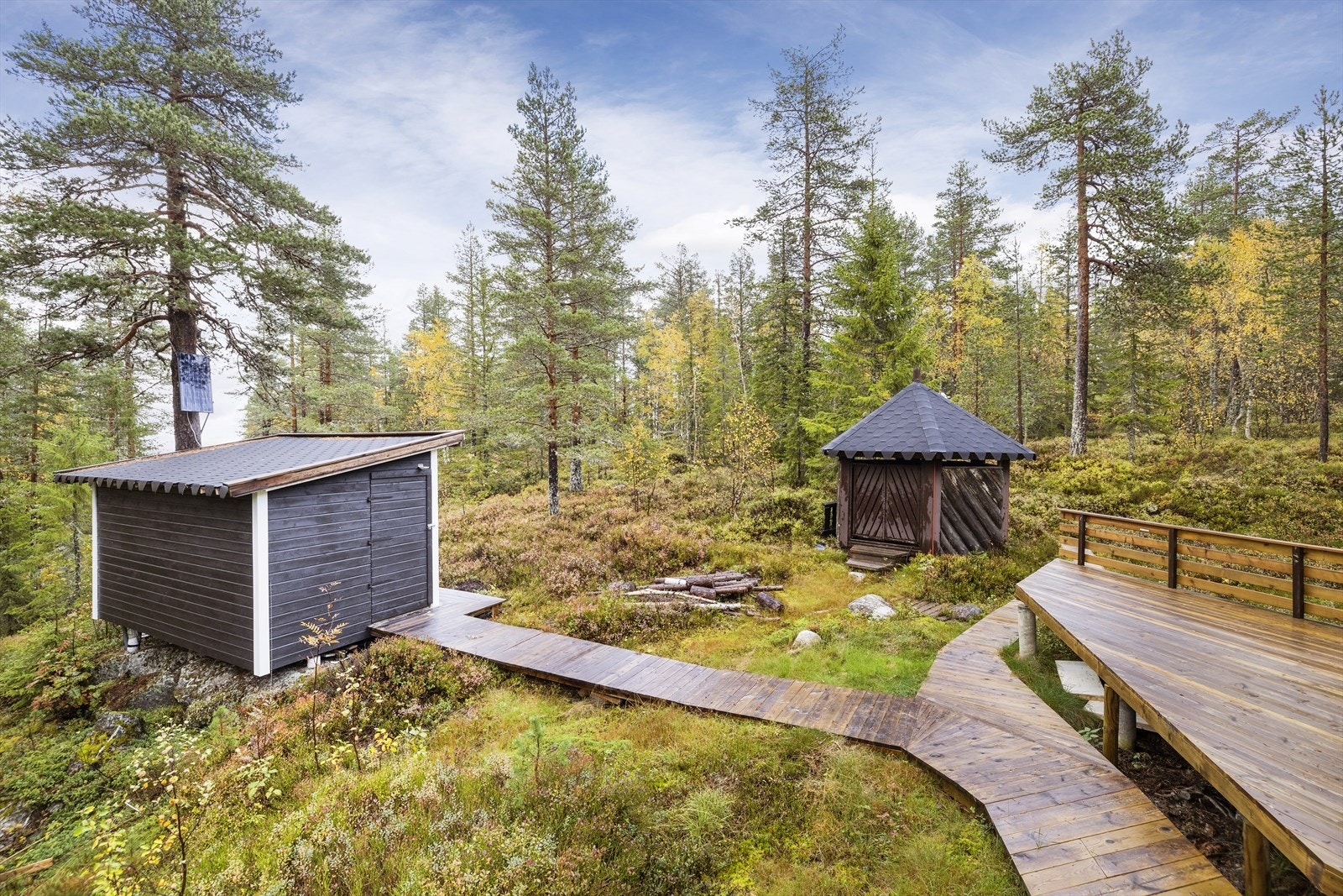 ... Utebod med lagringplass og dusj Galleribilde