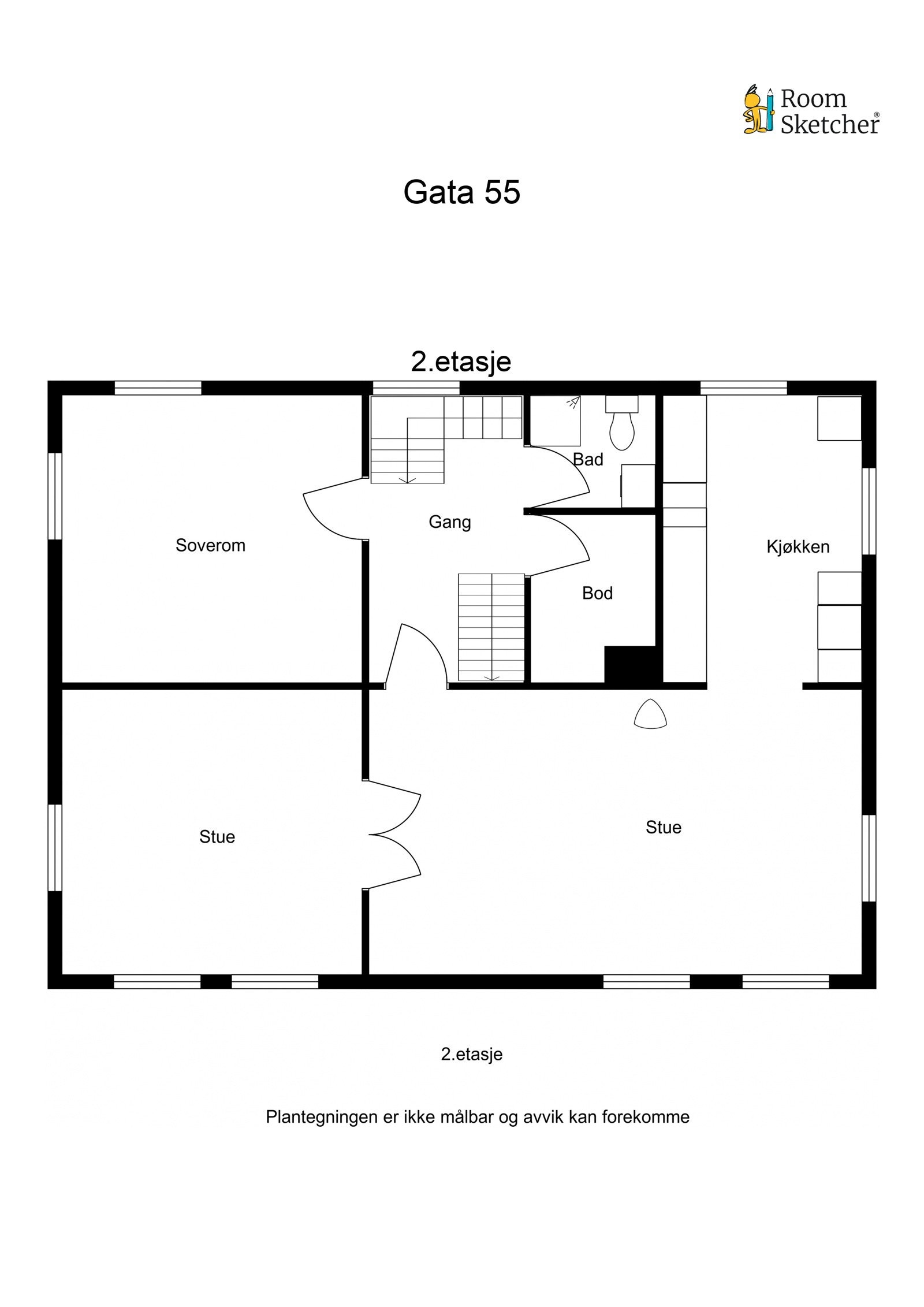 Plantegning 2. etg. Galleribilde