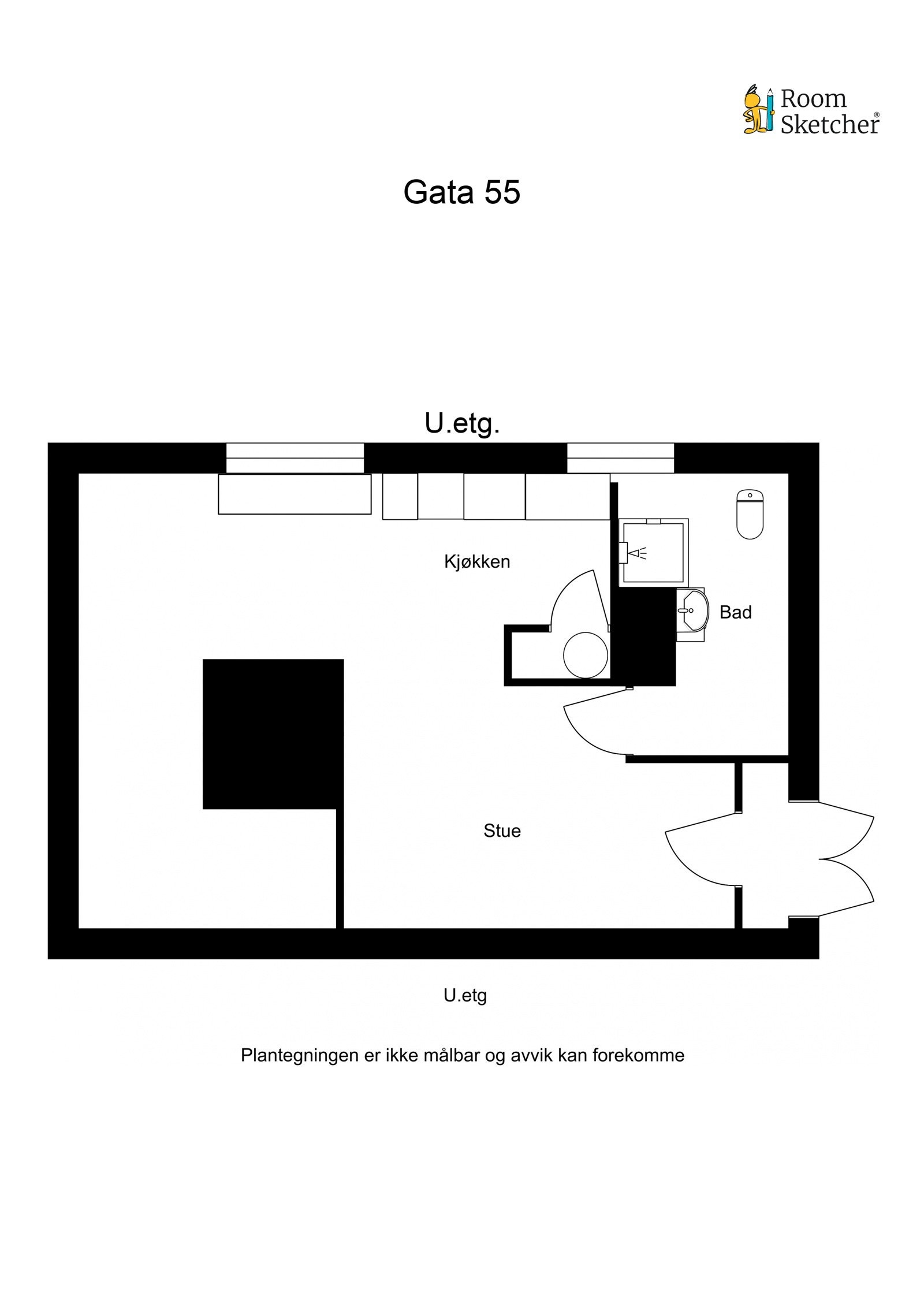 Plantegning kjeller etg. Galleribilde