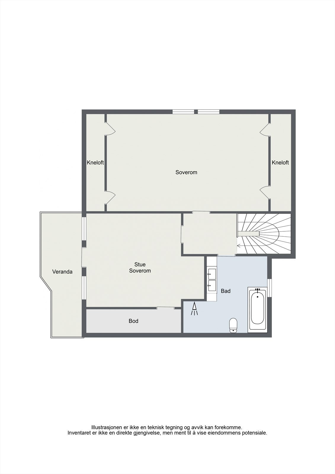 Loftsetg. Galleribilde