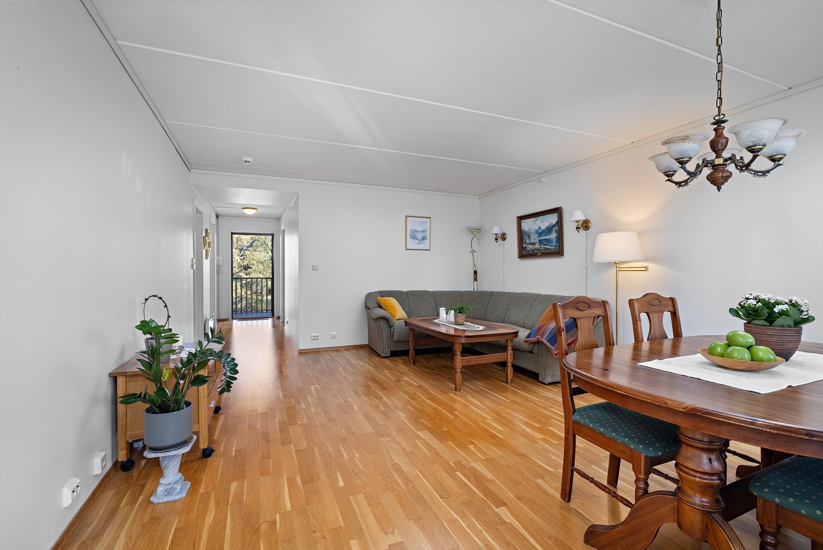 Gjennomgående og lys leilighet som er forsiktig brukt Galleribilde