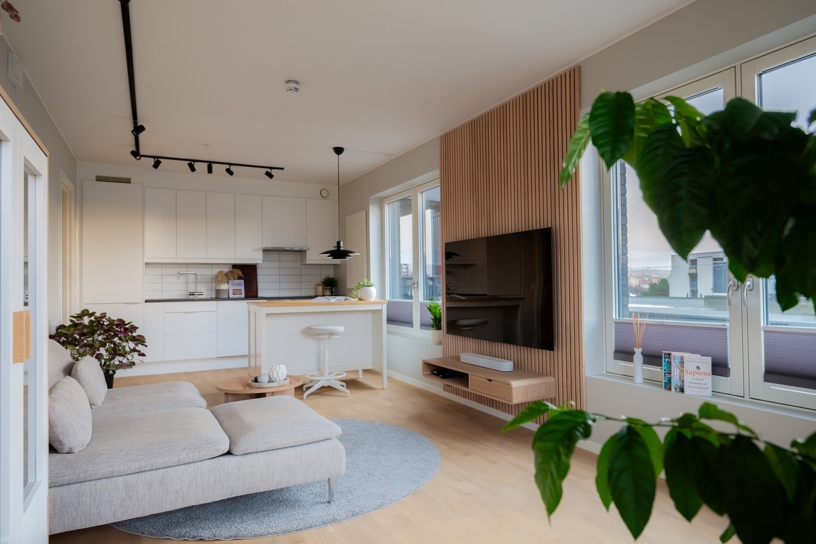 Den balanserte ventilasjonen bidrar til et godt inneklima og bomiljø. Galleribilde