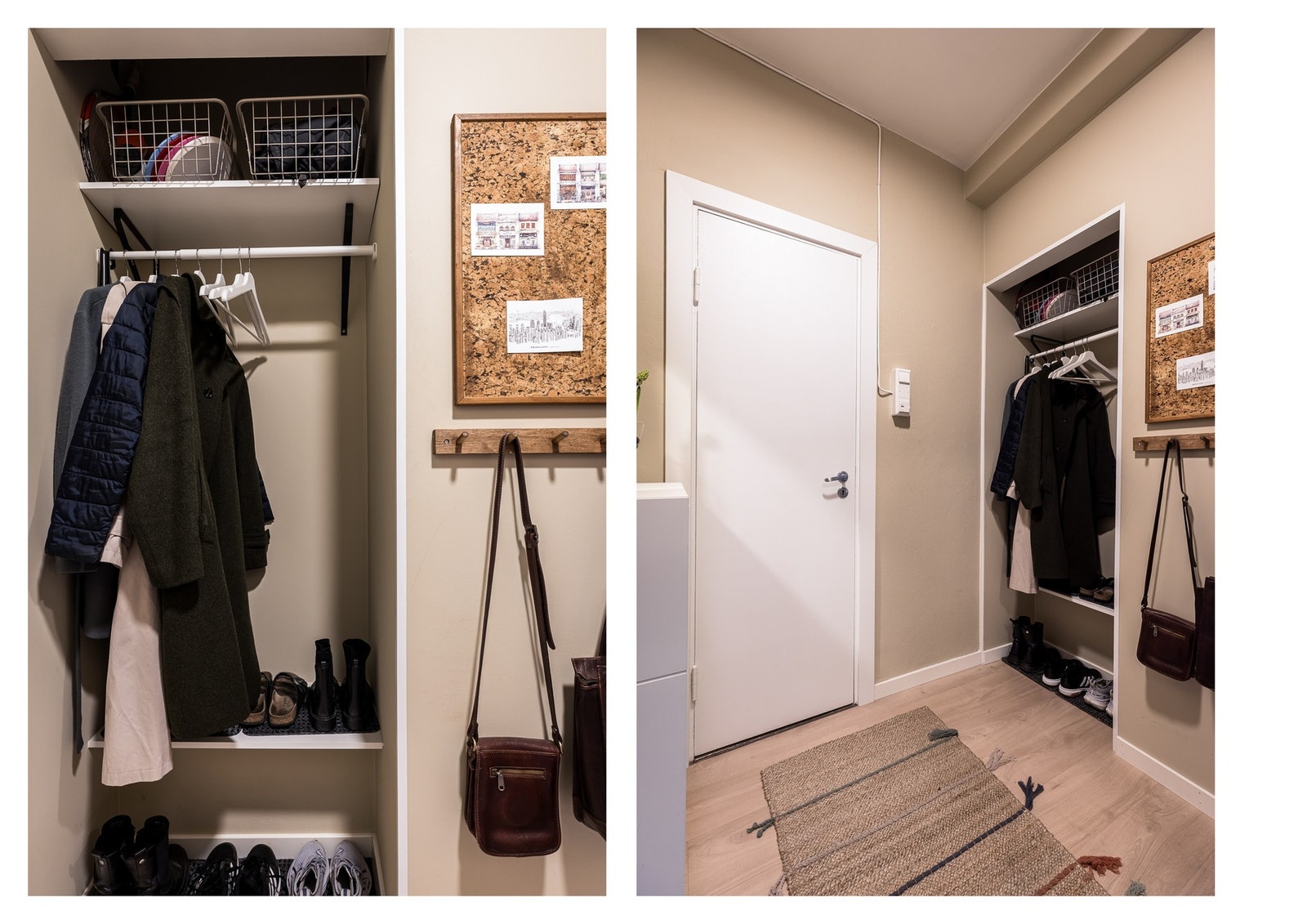 Entréen er romslig og er utstyrt med garderobenisje som gir god plass til å henge fra deg yttertøy og sko. Galleribilde