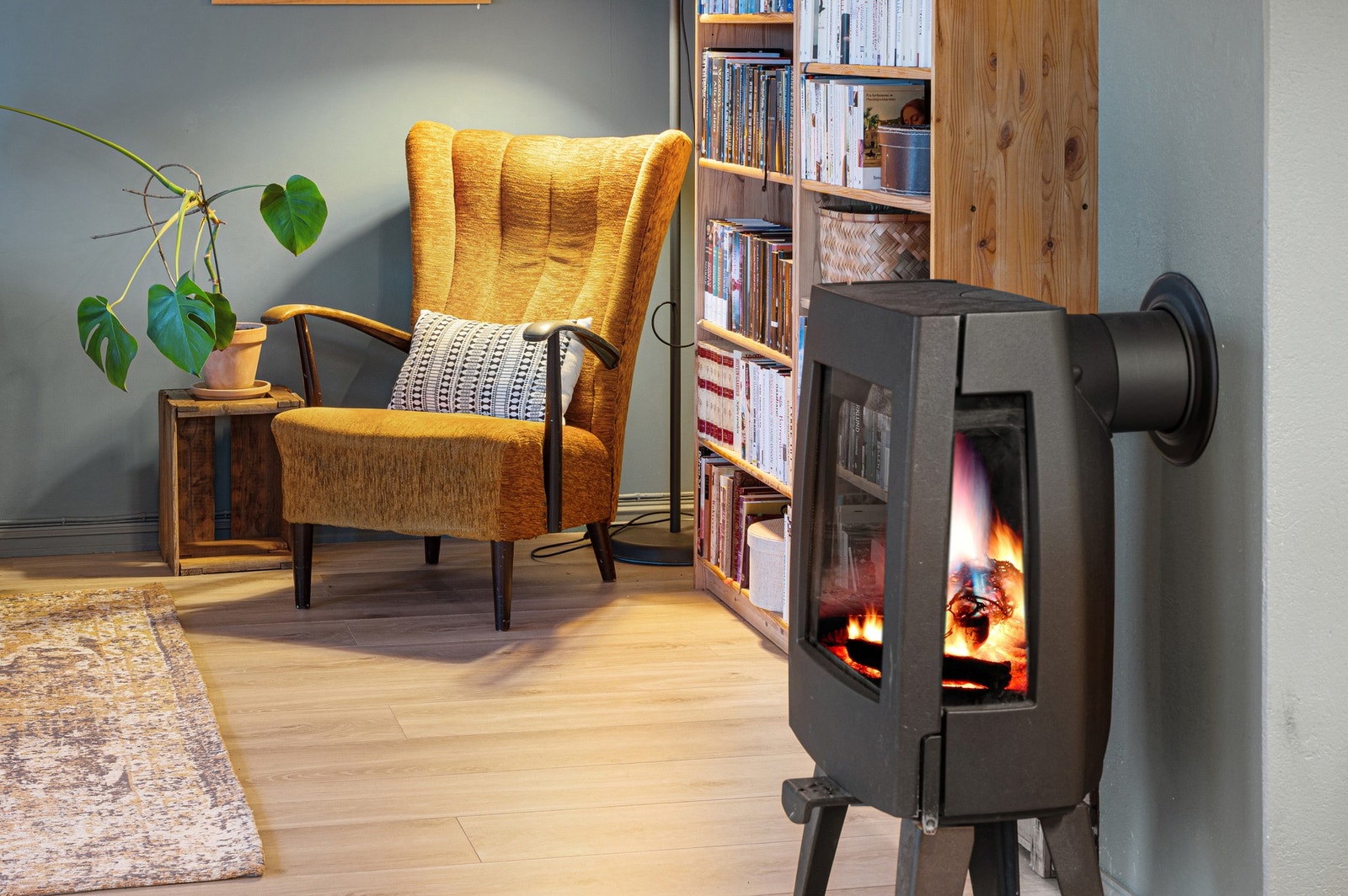 Peisovn som et trivelig oppvarmingsalternativ på vinterhalvåret. Galleribilde