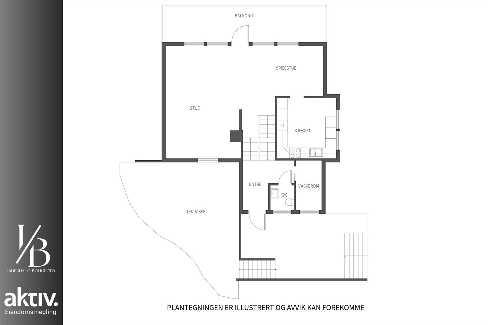 Plantegning hovedetasje. Galleribilde