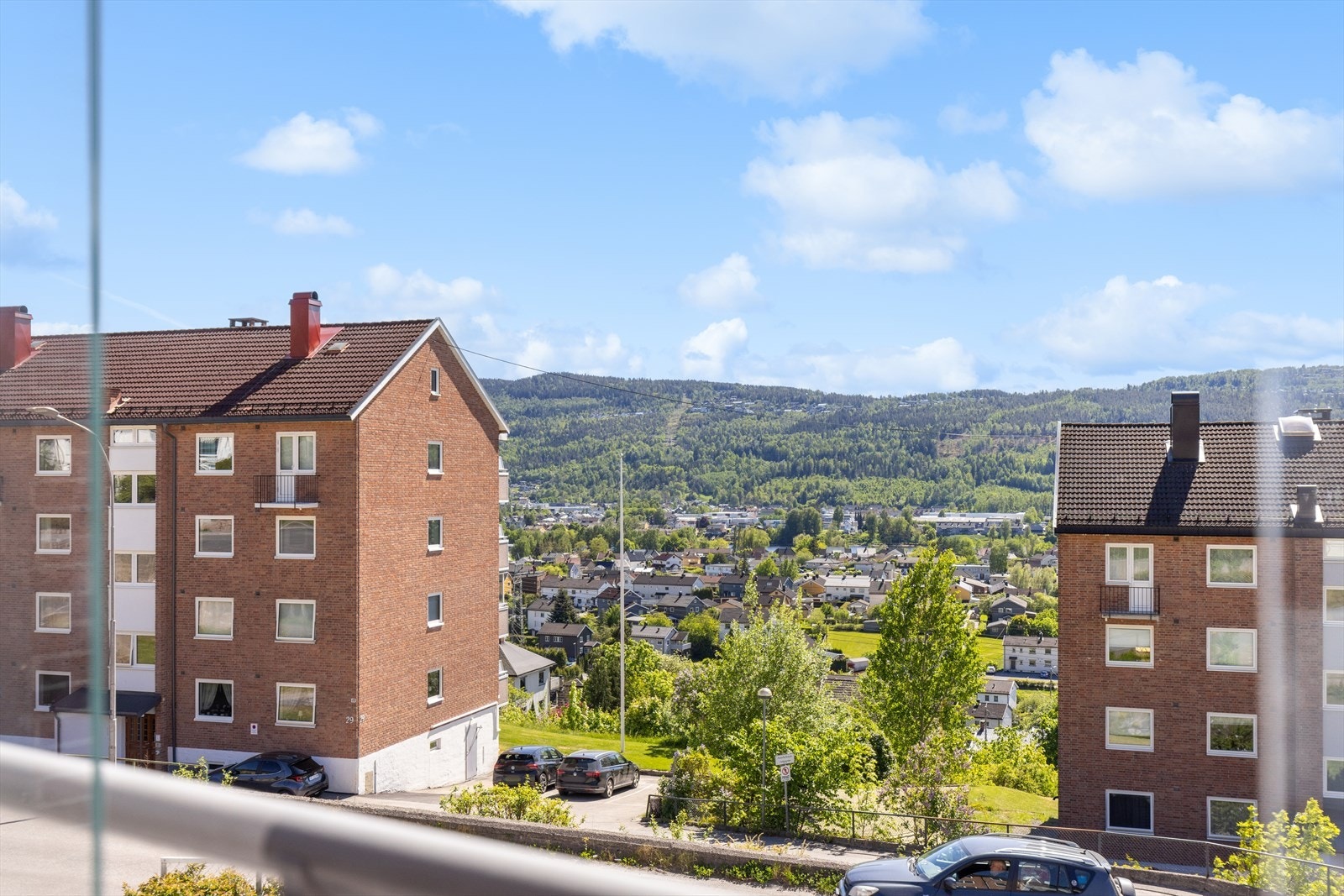 Utsikt fra balkong Galleribilde