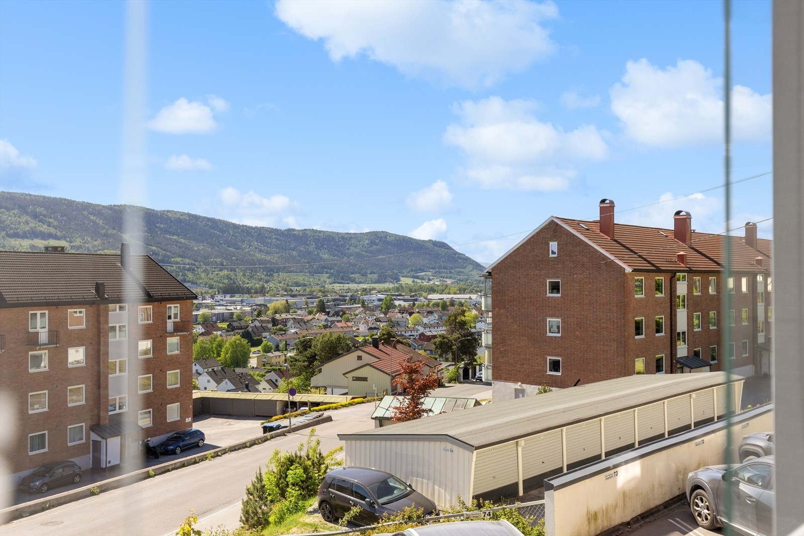 Utsikt fra balkong Galleribilde