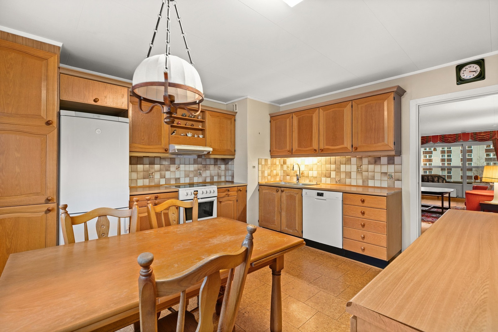 Her har man sin egen sone med god plass til matlaging Galleribilde