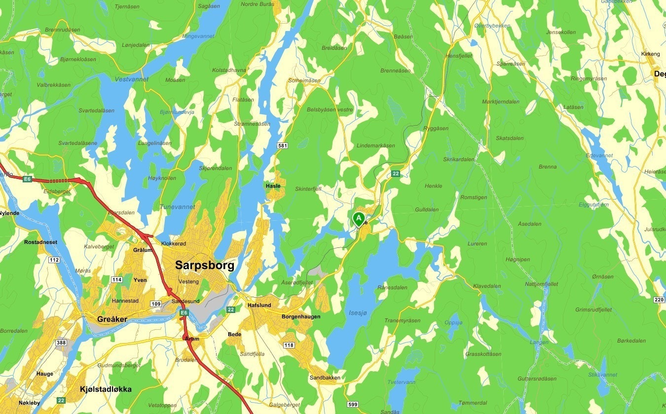 Plassering i kart Galleribilde