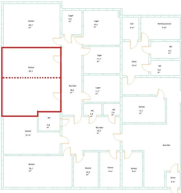 Oversiktstegning Galleribilde