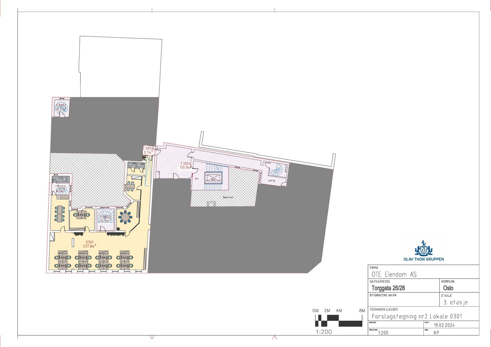 Forslag til planløsning Galleribilde