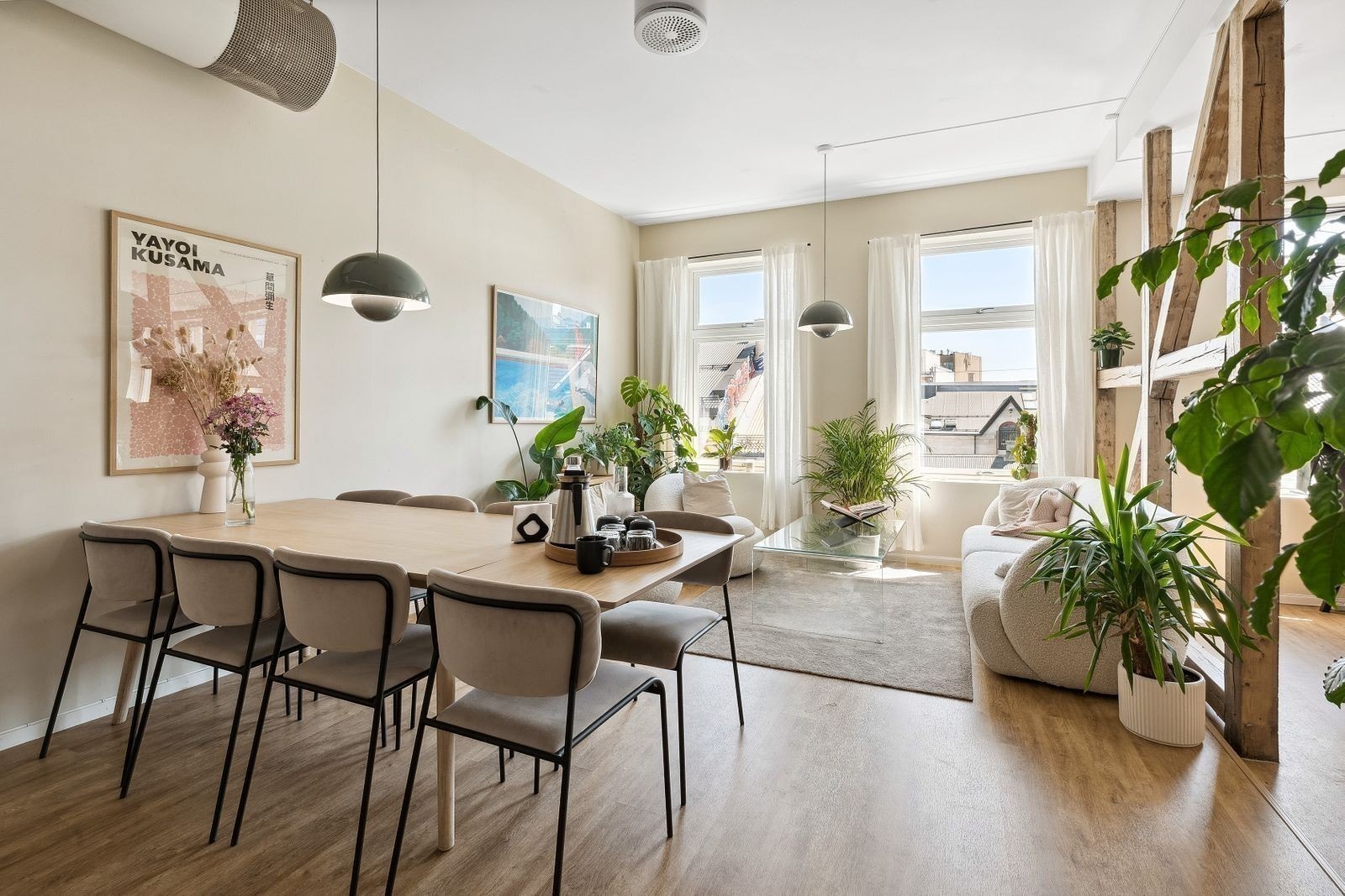 Sånn kan det bli - bilde er av lokalet i etasjen over som er ferdig oppusset. Galleribilde