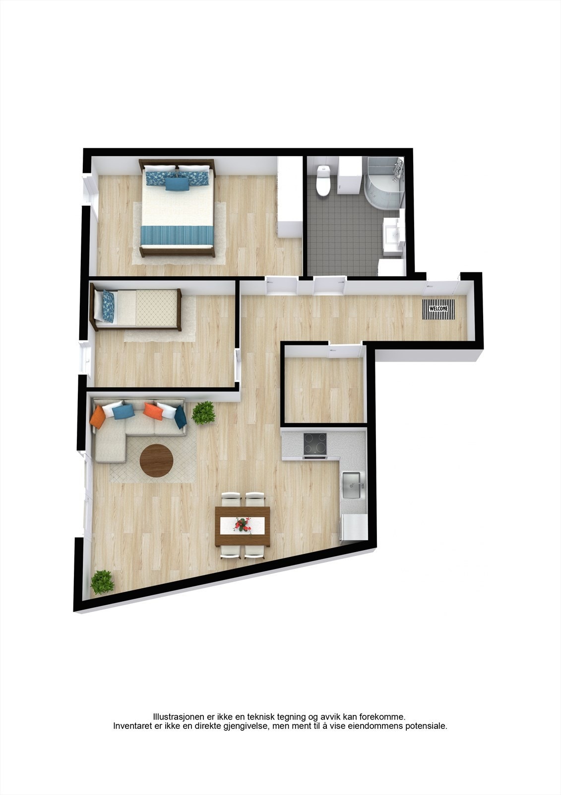 Plantegning Galleribilde