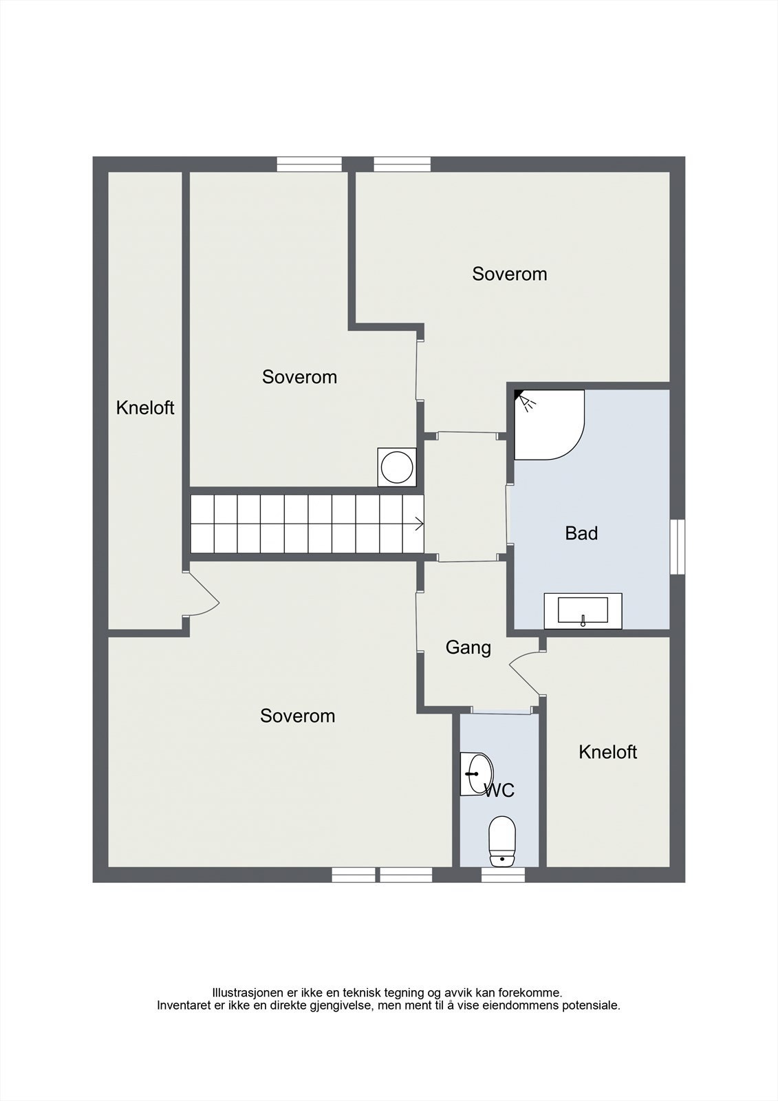 Plantegning 2. etasje. Galleribilde