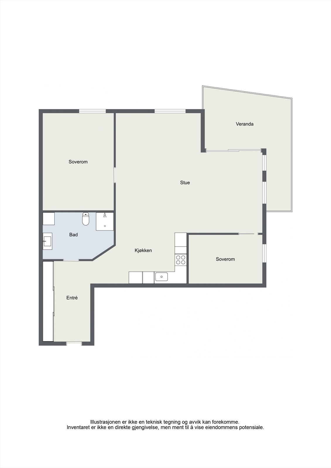 Planskisse Galleribilde