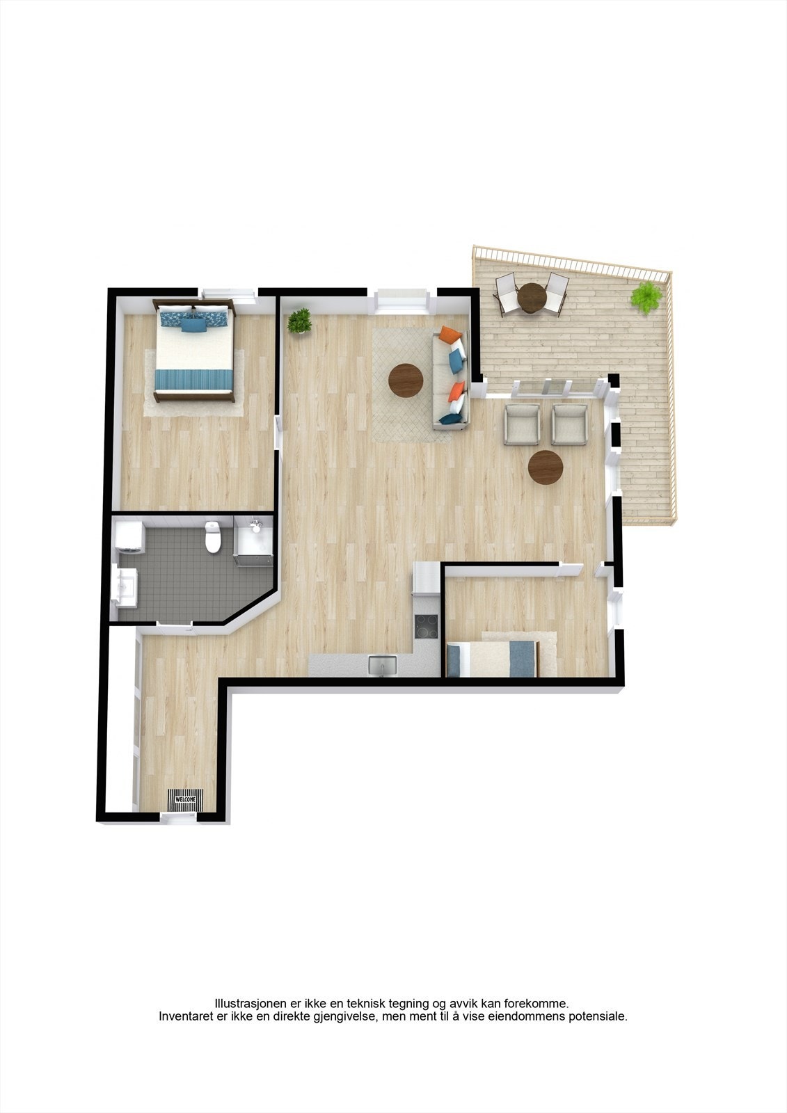 Planskisse Galleribilde