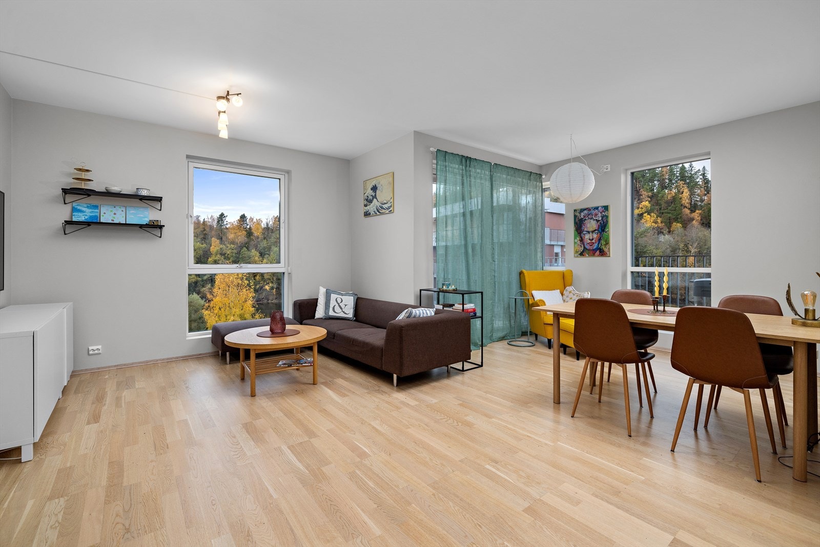 Leiligheten har en usjenert beliggenhet i 5. etg. Foto: Normann Foto AS v/Morten Normann Larsen Galleribilde