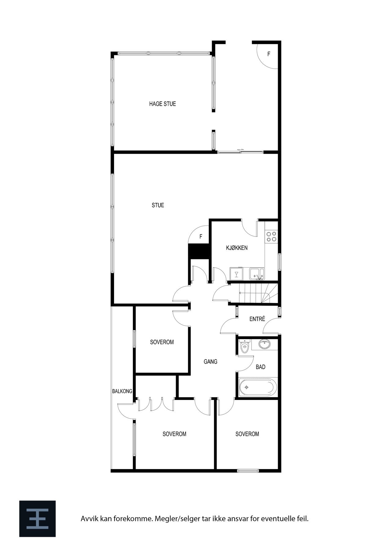 Plantegning - 1. etasje. Galleribilde