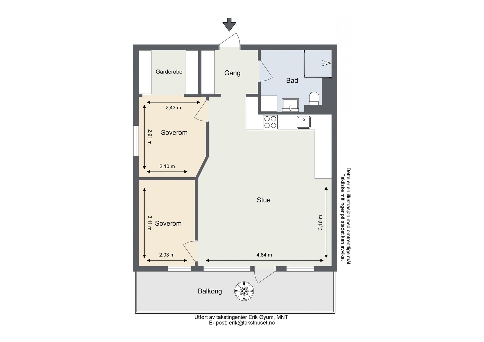 Planskisse. Galleribilde