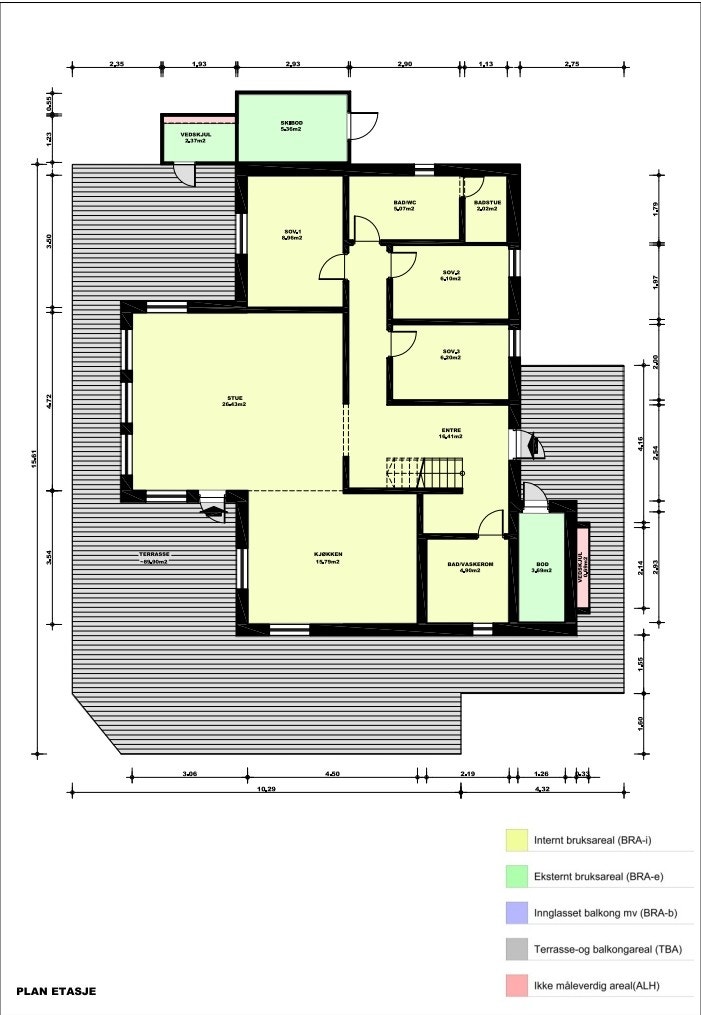 Plantegning - 1. Etasje. Galleribilde