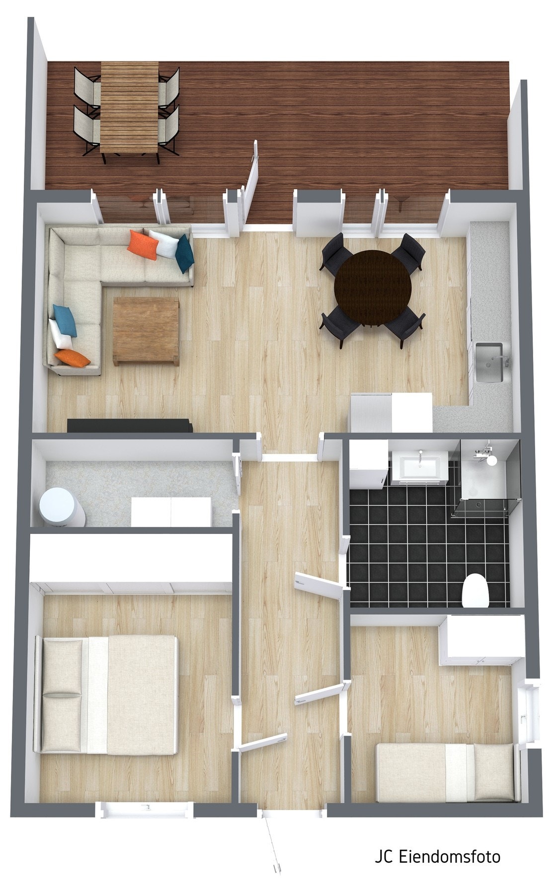 3d plantegning. Galleribilde