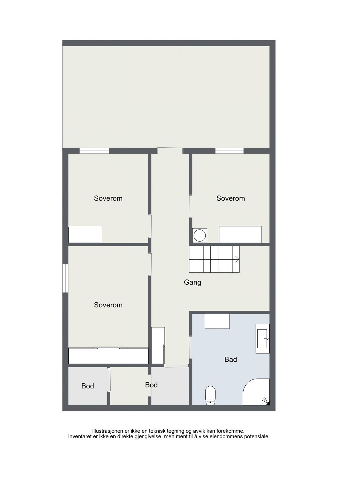 Plantegning underetasjen. Galleribilde