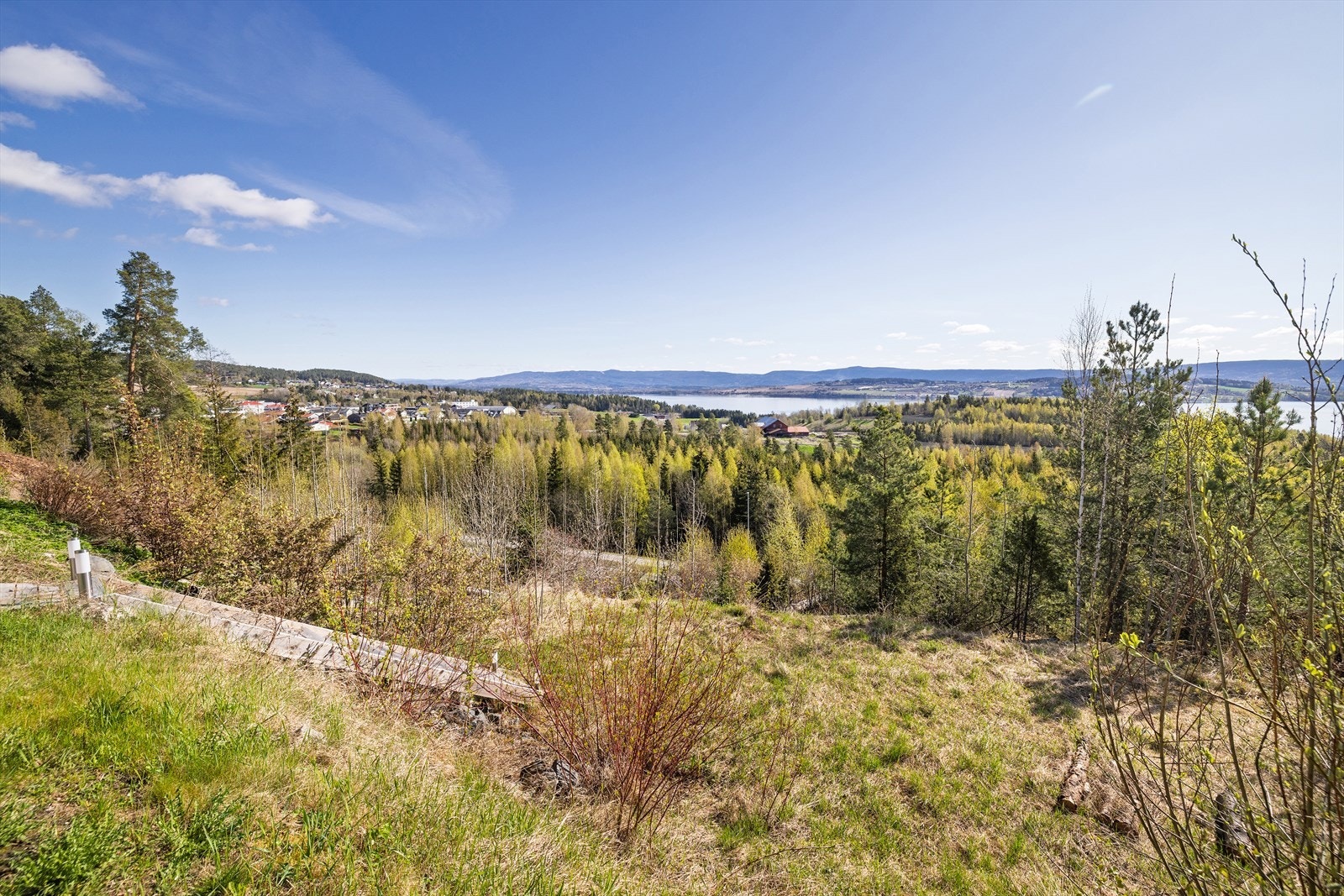 "Nedre" del av tomten er lite opparbeidet. Så her er det potensial. Galleribilde