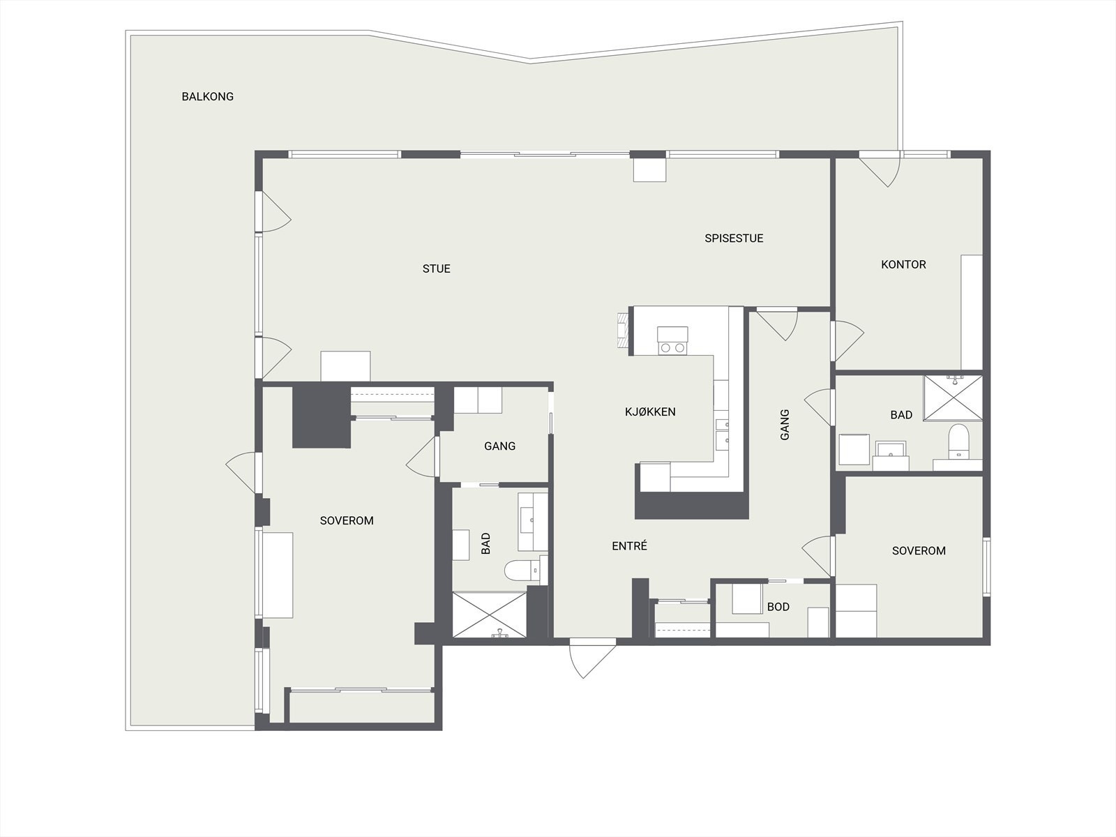 Plantegning. Galleribilde