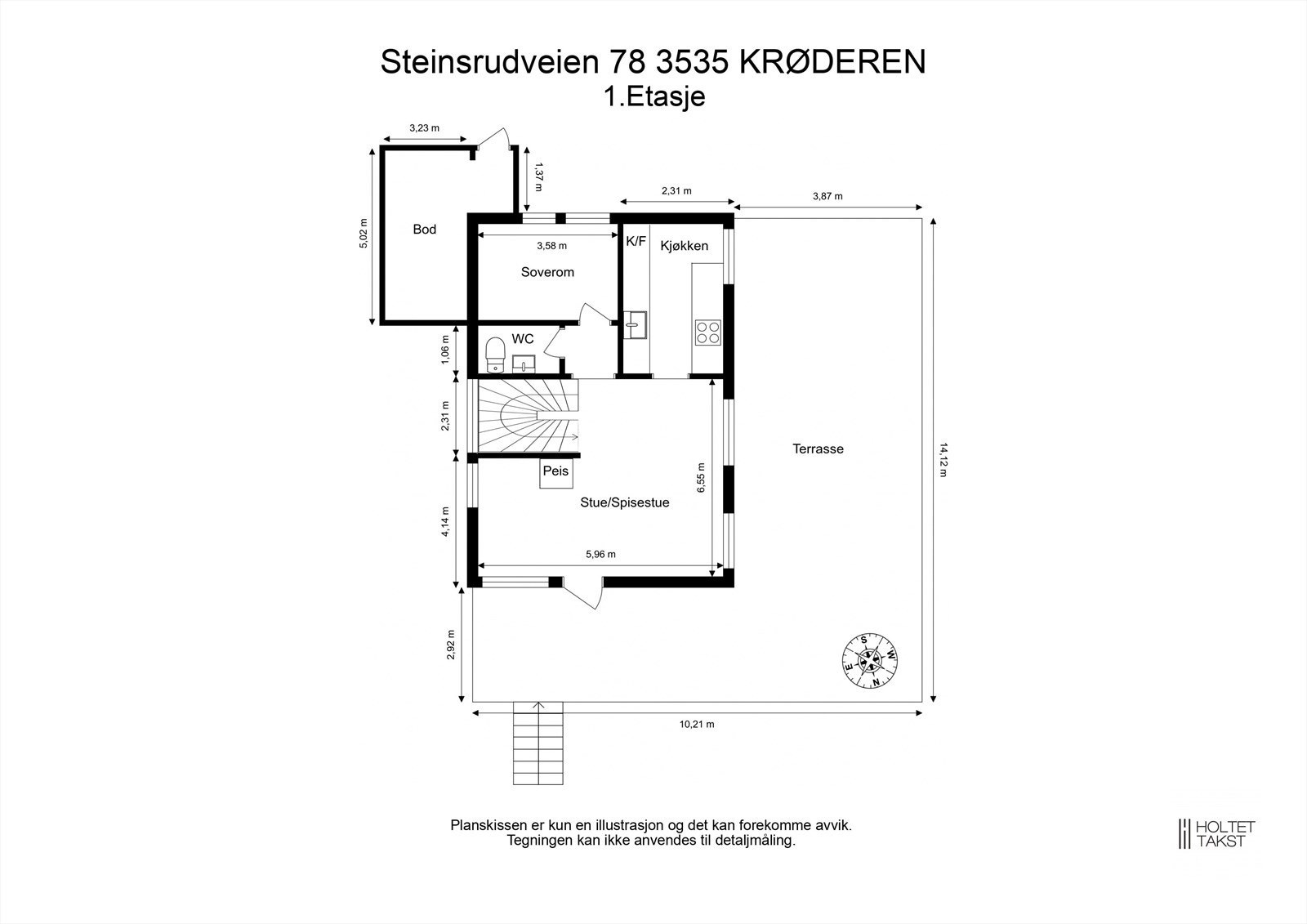 Plantegning 1.etg Galleribilde