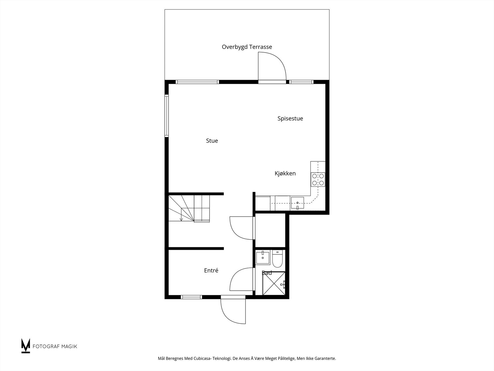Plantegning 1. etasje Galleribilde