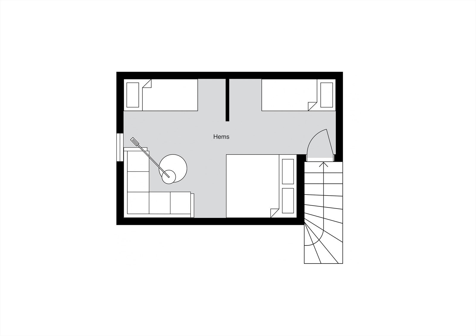 Plantegning - Hems Galleribilde
