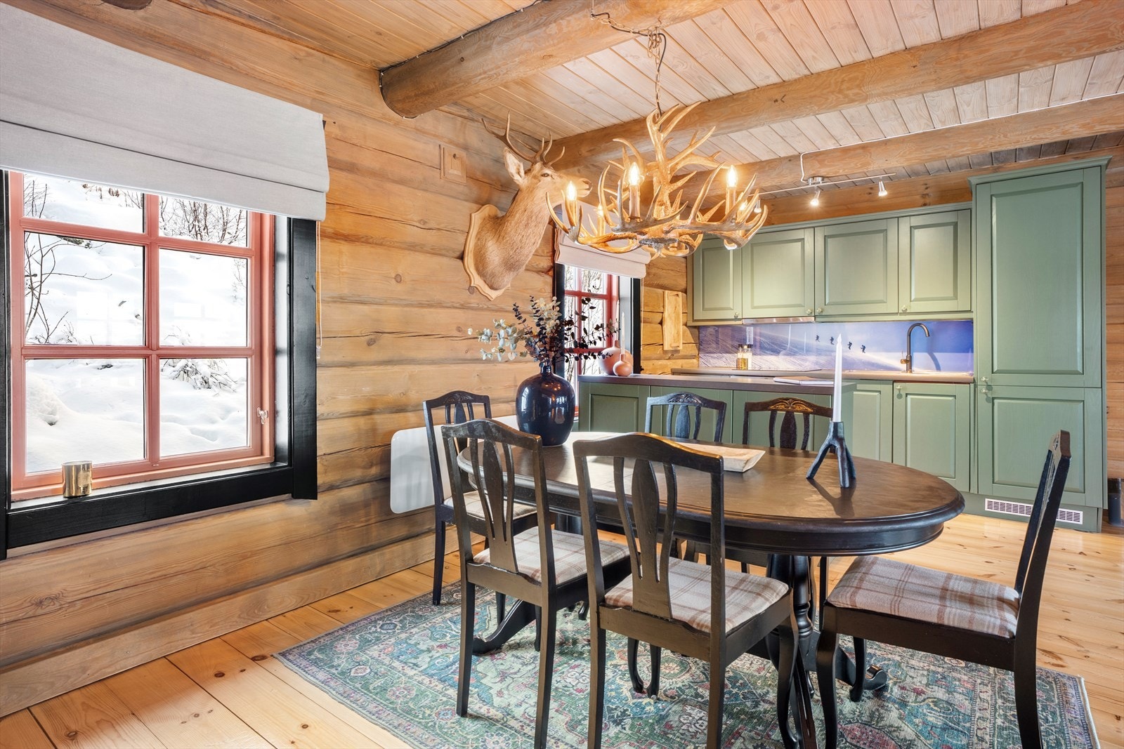 God planløsning over tre plan Galleribilde