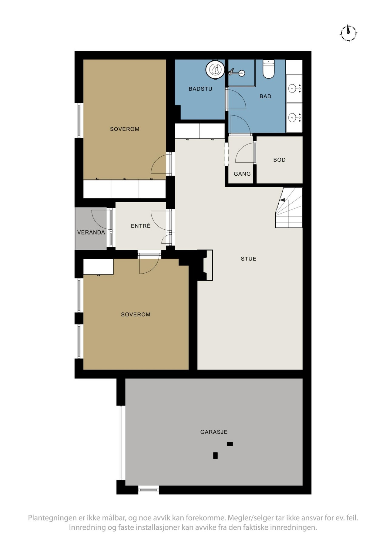 Plantegning kjeller. Galleribilde