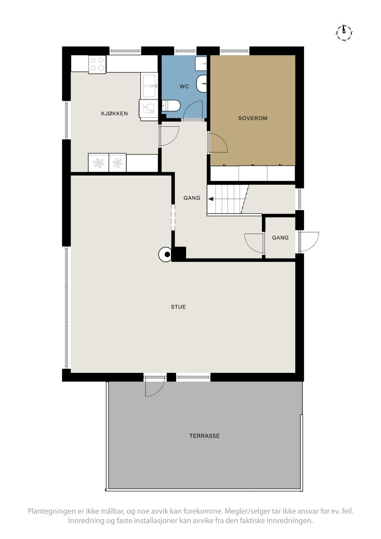 Plantegning 1. etasje. Galleribilde