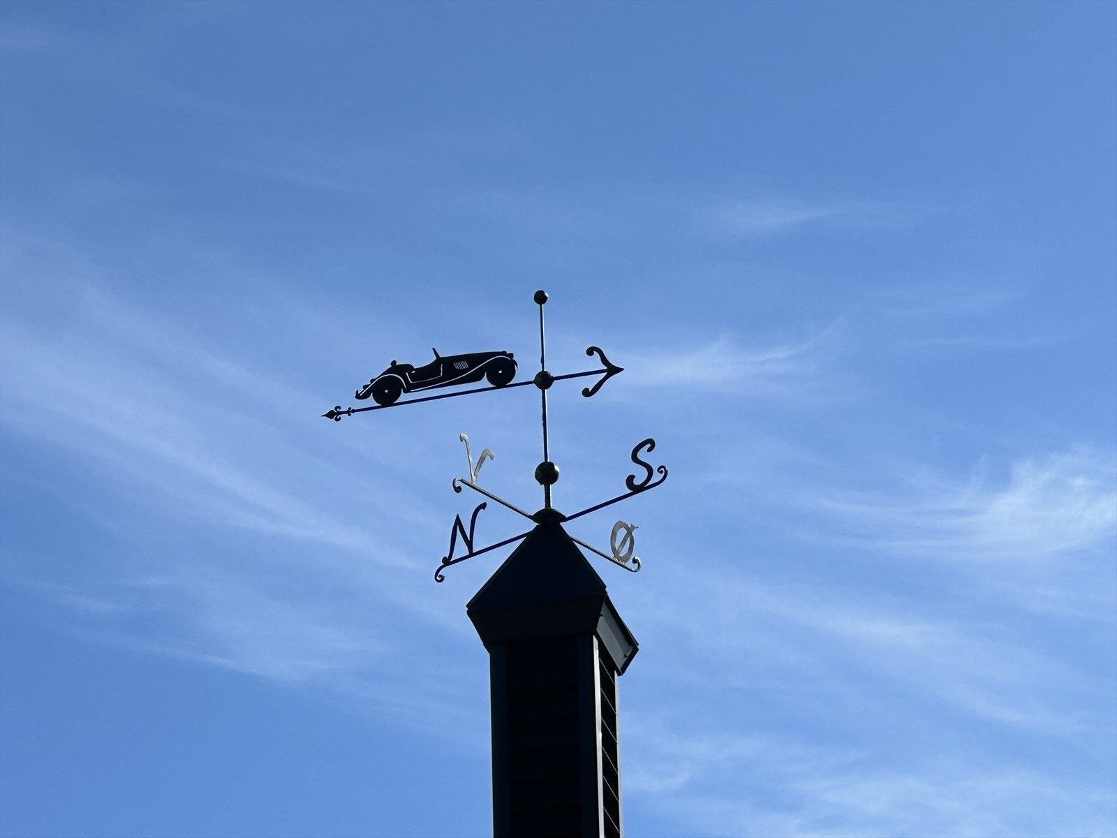 Ikke alle som kan skryte av at de har en Morgan som vindviser! Galleribilde