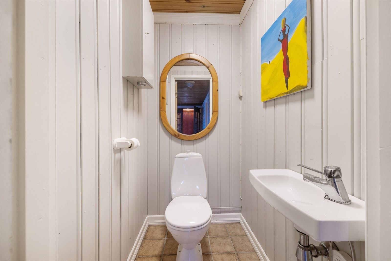 Toalettrom i sokkelleilighet - rommene i sokkeletasjen stemmer ikke overens med byggetegninger Galleribilde