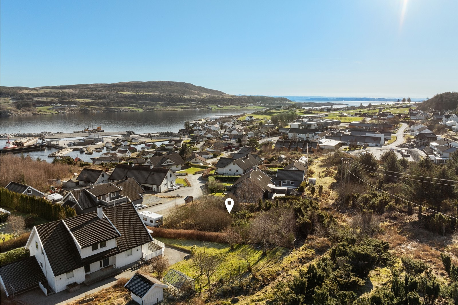 Velkommen til Lyngvegen og denne boligtomten! Fotograf: Vestbris Galleribilde