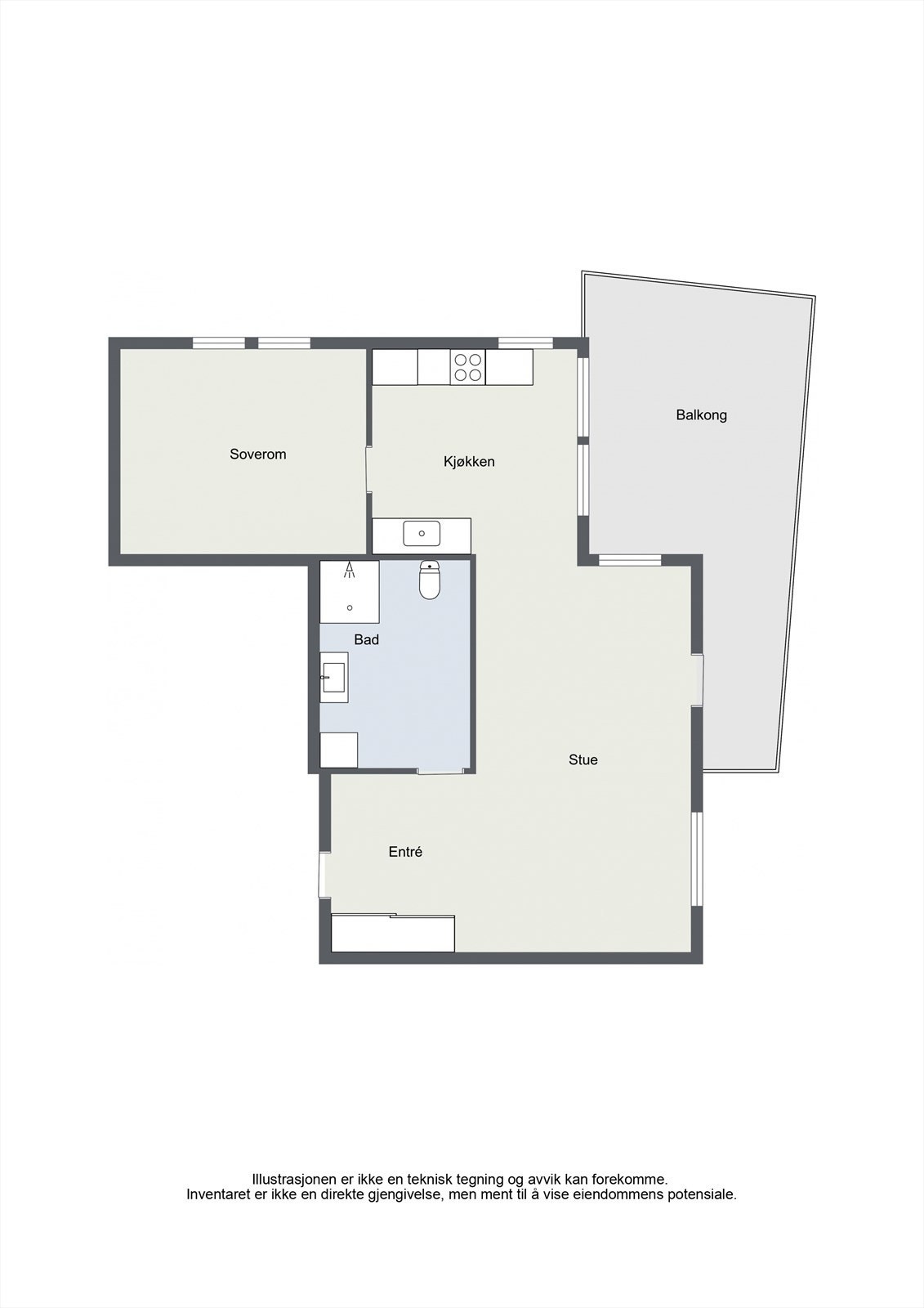 Plantegning Galleribilde