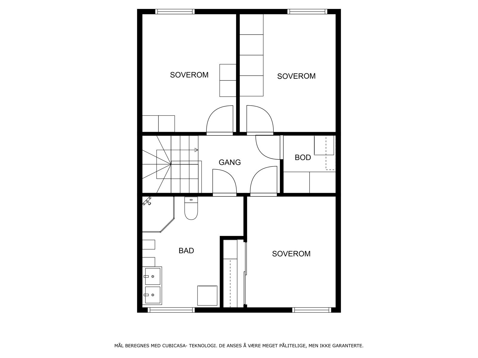 Veiledende planskisse 2. etasje. Galleribilde