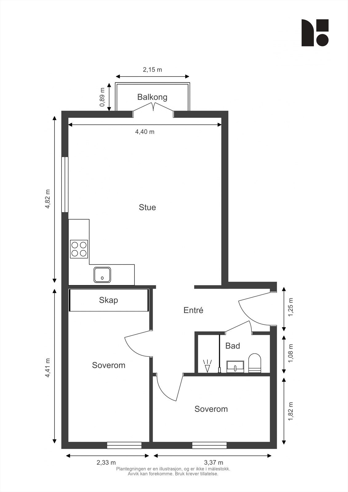 Plantegning Galleribilde