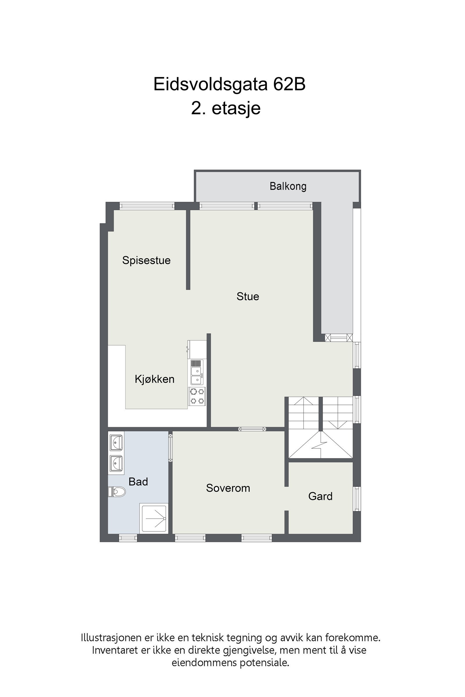 Plantegning 1. etasje. Galleribilde