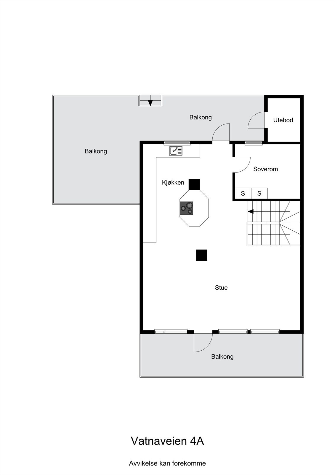 Planskisse 1.etasje. Galleribilde