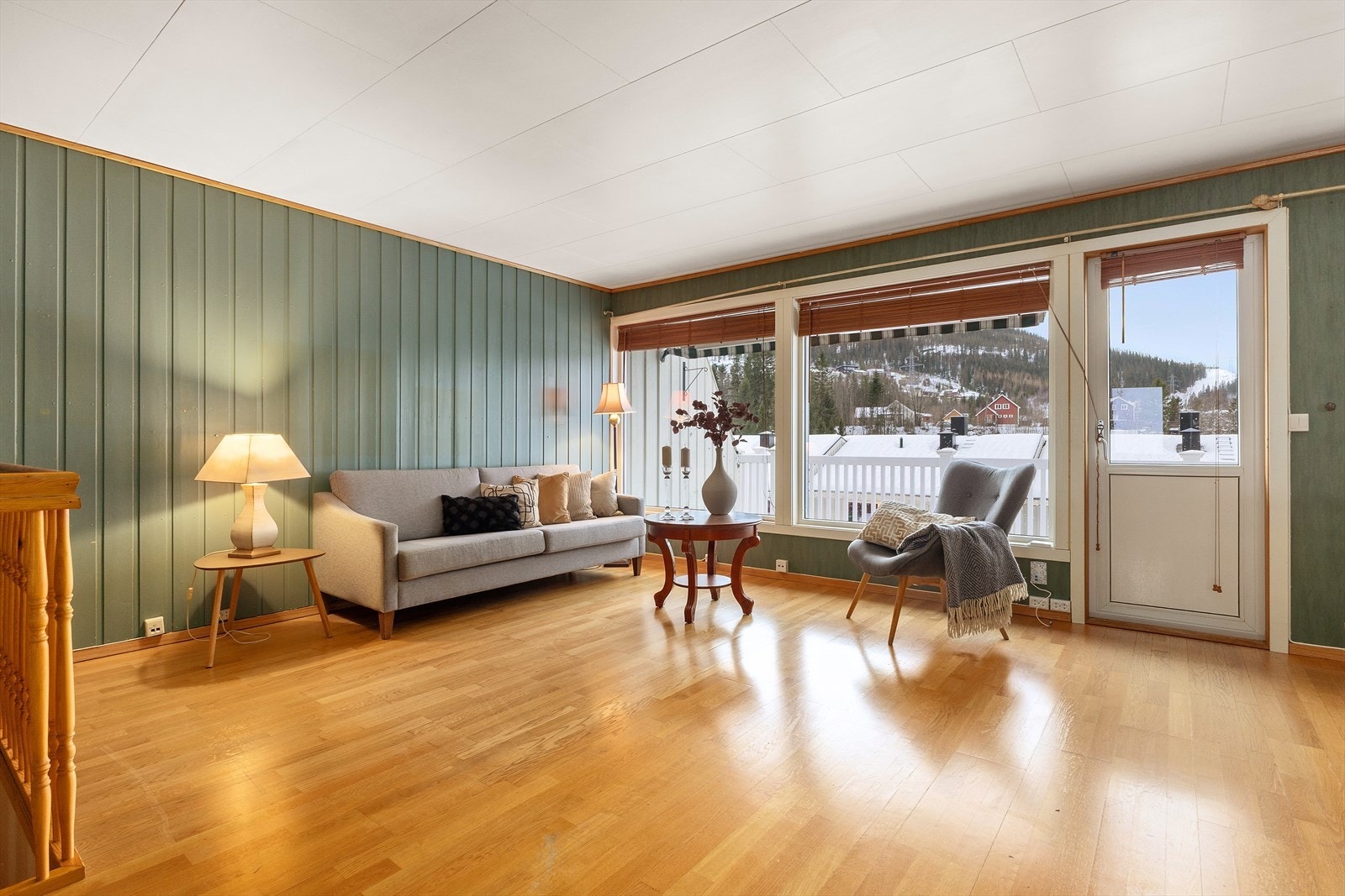 Her er god plass for sofamøblement ved utsiktsposten. Galleribilde