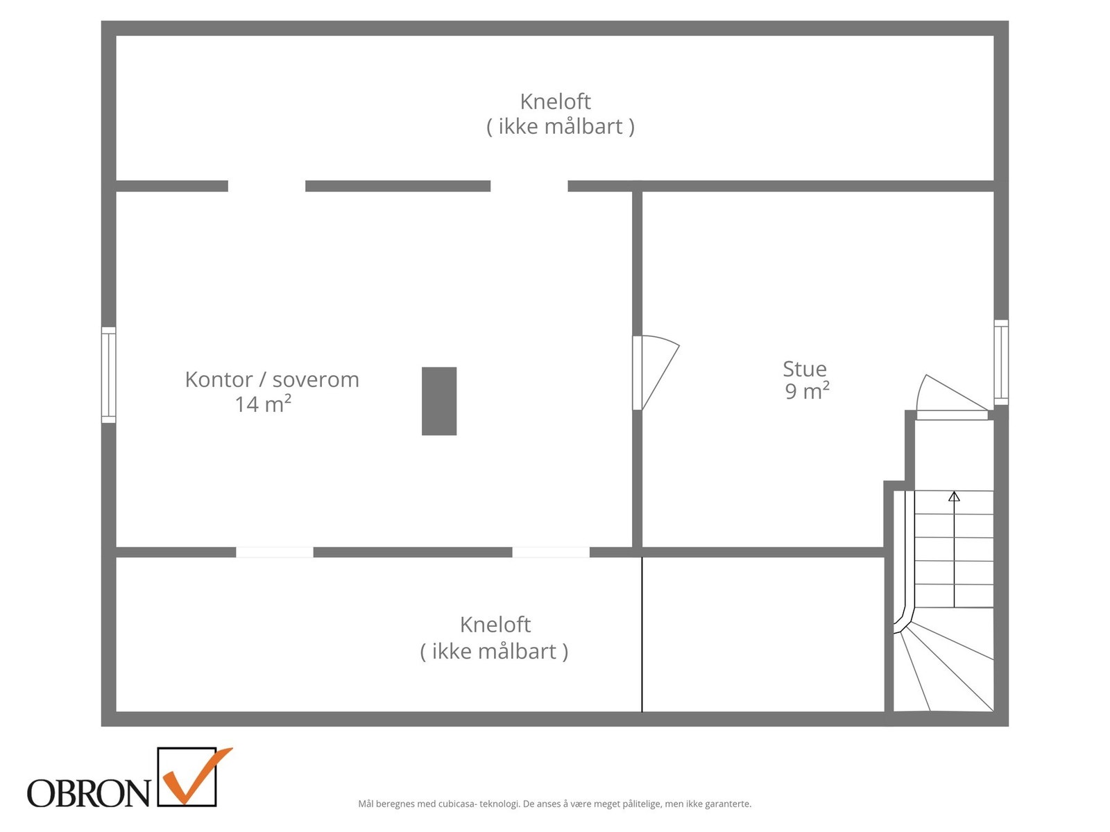 Planskisse loftsetasje. Galleribilde