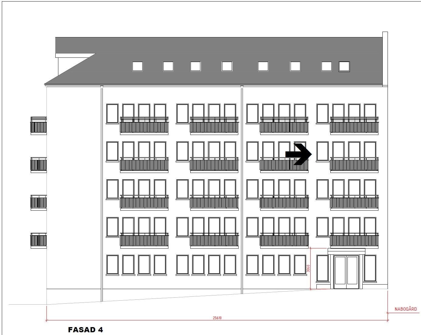 Balkongsøknad fasade Galleribilde