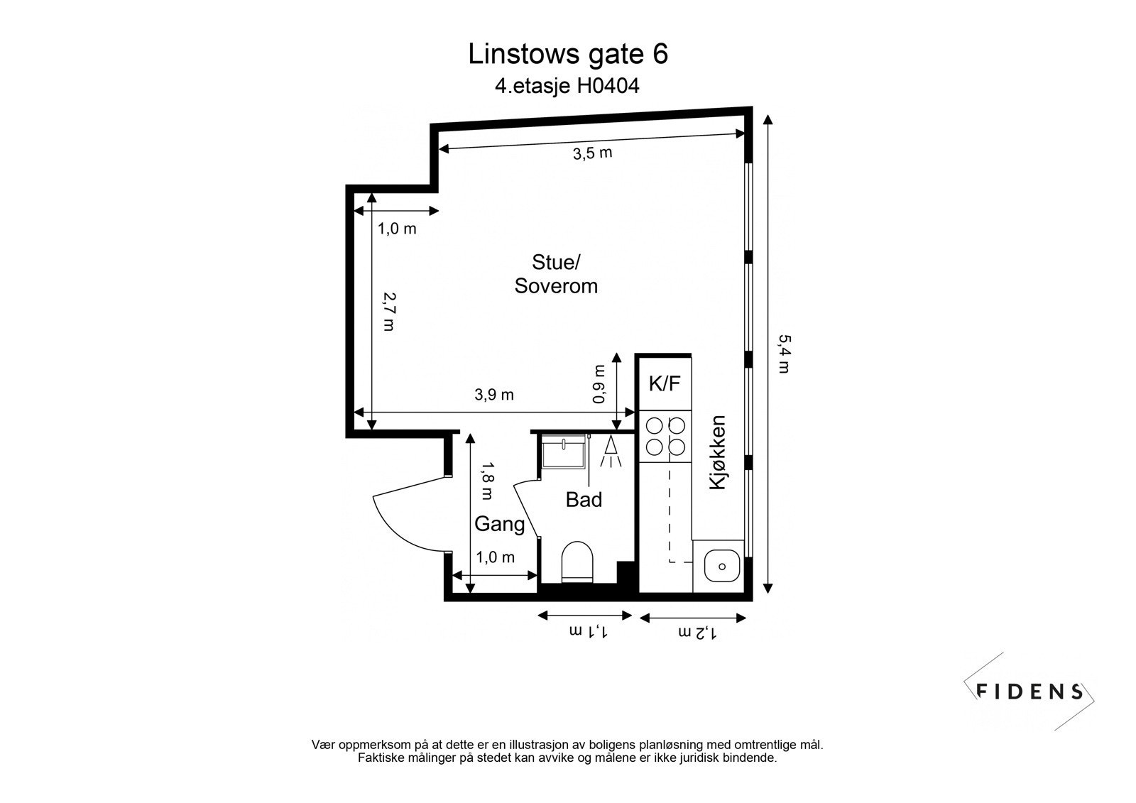 Plantegning for enkel orientering Galleribilde